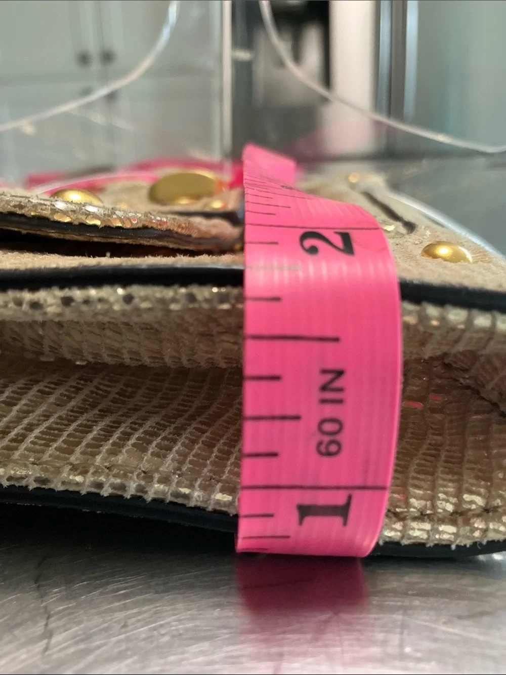 NWT Juicy Couture Gold Leather Wristlet